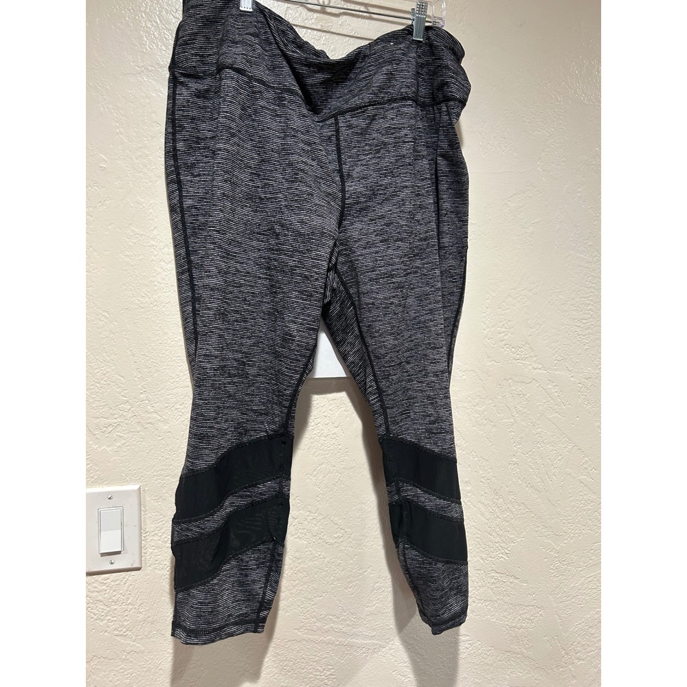 Torrid gray Space‎ Dye Mesh Panel Cropped Leggings High Waist Plus Size 3